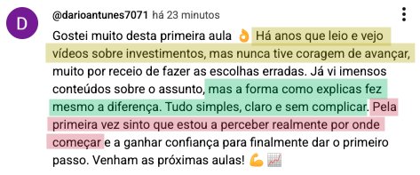 Feedback de participante