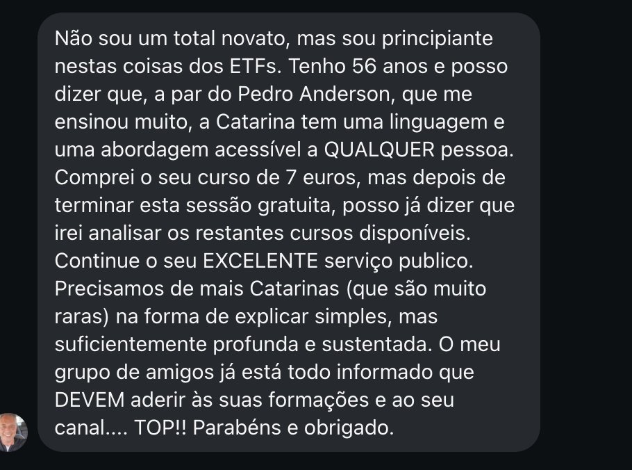 Feedback de participante