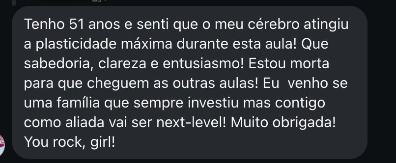 Feedback de participante
